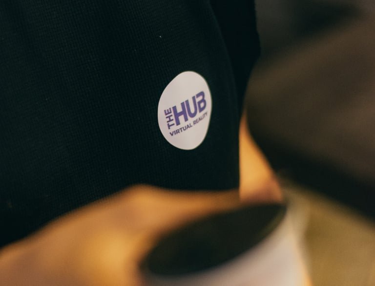 Ambiente da The Hub, empresa de experiências imersivas
